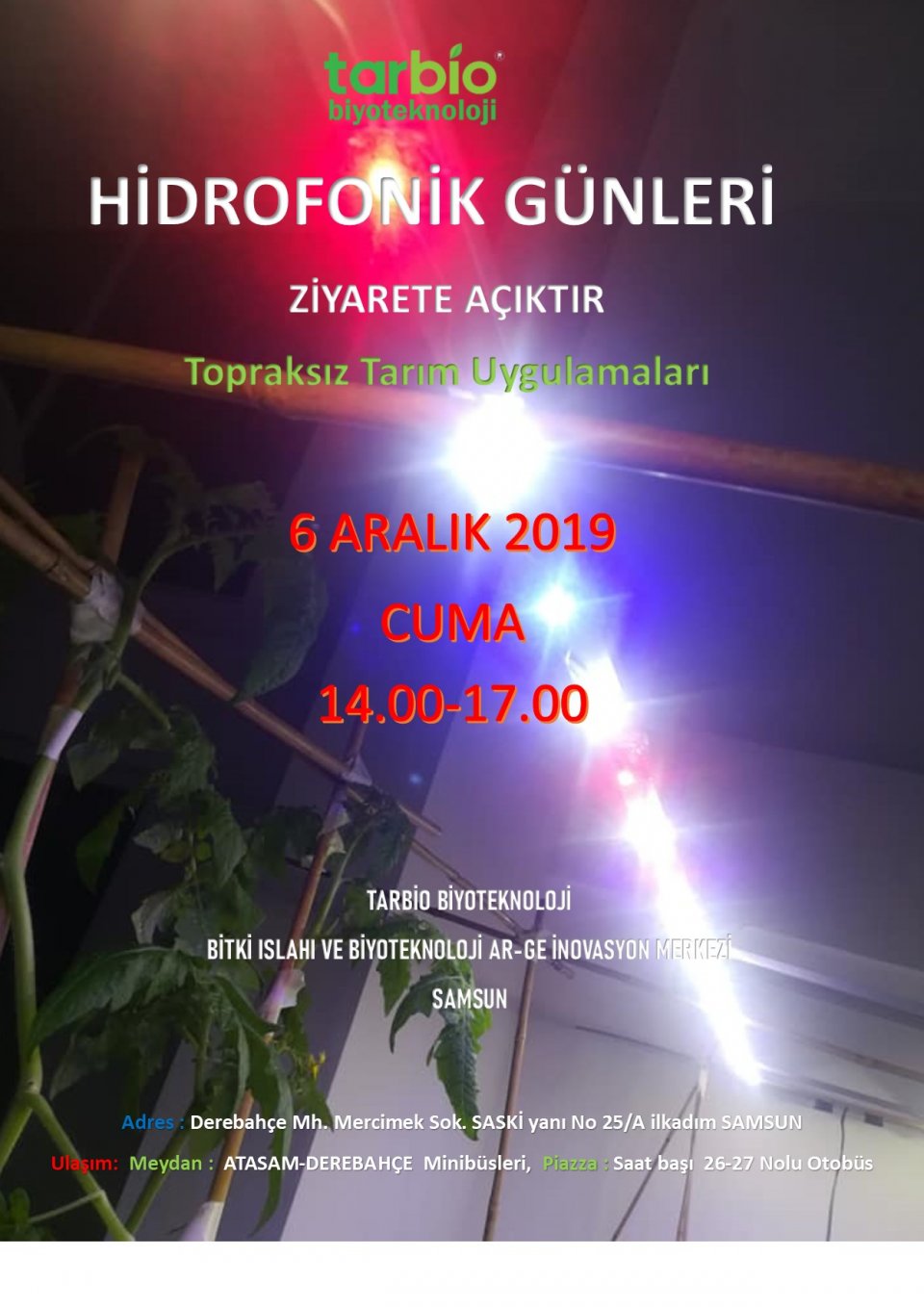 HİDROFONİK ZİYARET GÜNLERİ