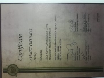 ISTA COURSE CERTIFICATE